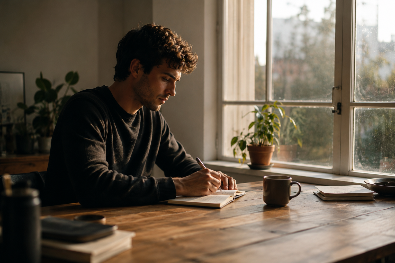 A founder at work